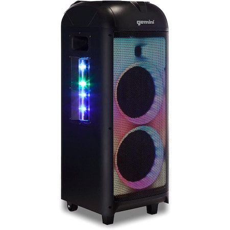 Gemini 360 degree  Portable Bluetooth Speaker w LED Party Lighting GPLT-360